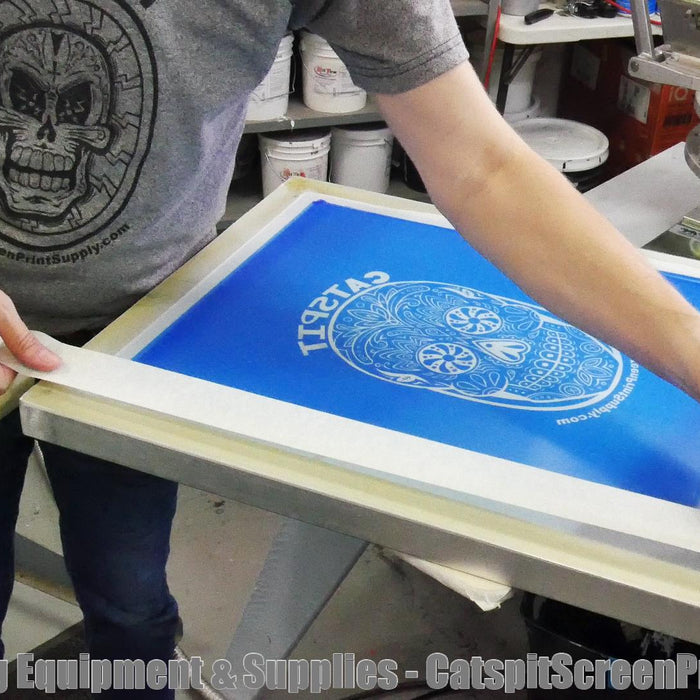 How To Screen Print A 1 Color White Ink Design On Dark Garments