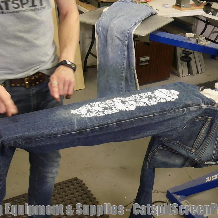 How To Screen Print Denim Jeans: Expanding On Sweat Pant Printing
