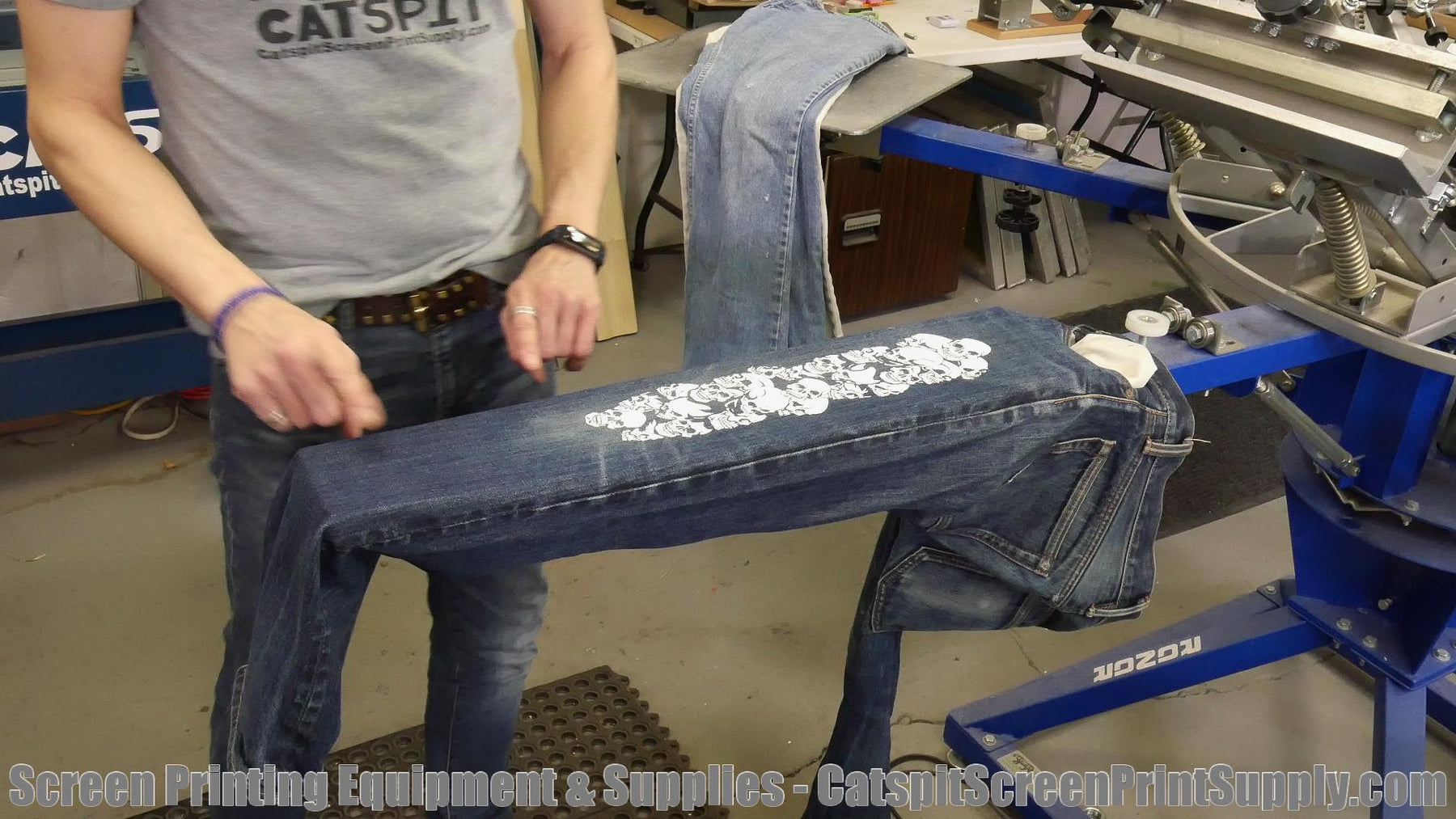 How To Screen Print Denim Jeans: Expanding On Sweat Pant Printing