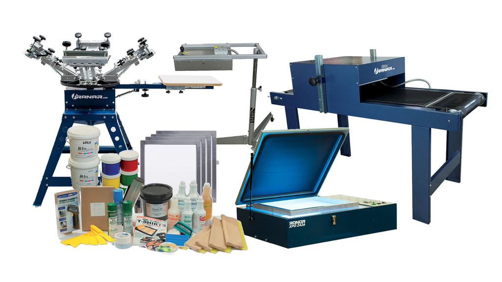 Screen Printing Equipment Start Up Packages  Screen Print Starter Kit –  Lawson Screen & Digital Products